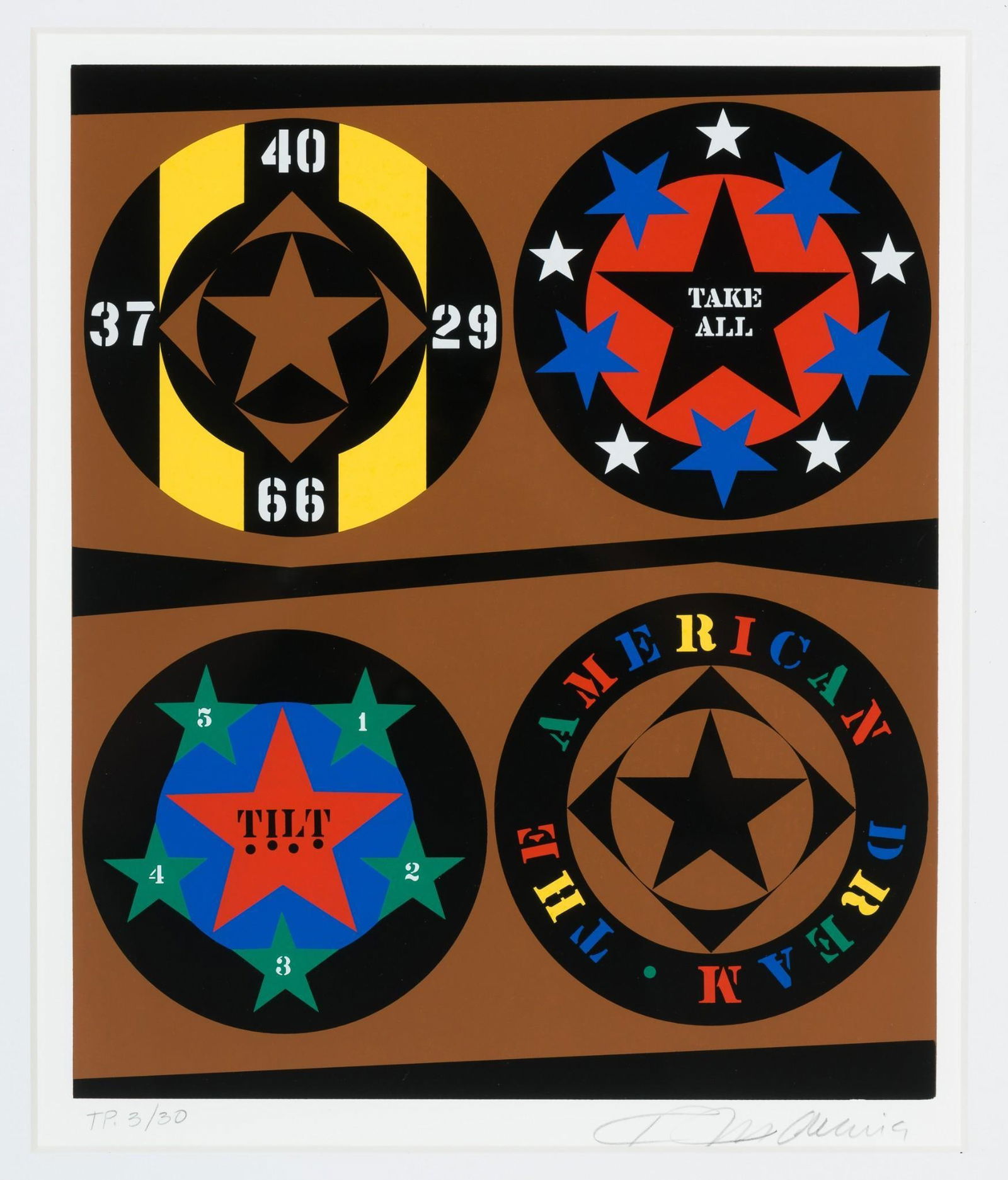 Robert Indiana (1928-2018 American) American Dream (1 of 5)