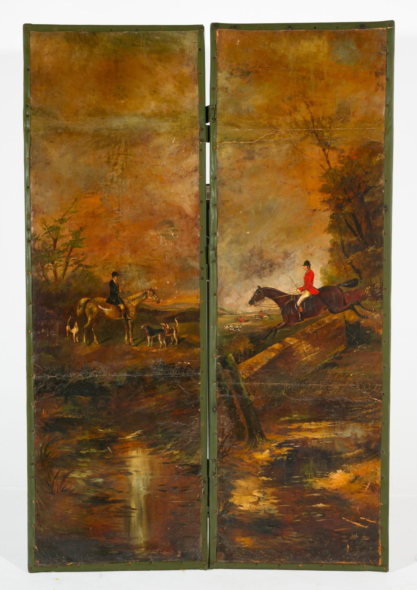 Partial Leather Room Screen (1 of 5)