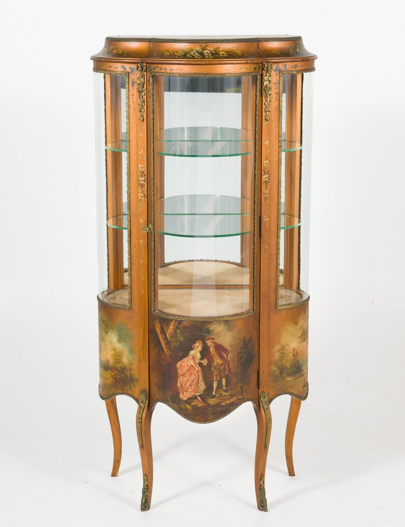 Louis XV Style Vernis Martin Vitrine c. 1890-1910 (1 of 11)