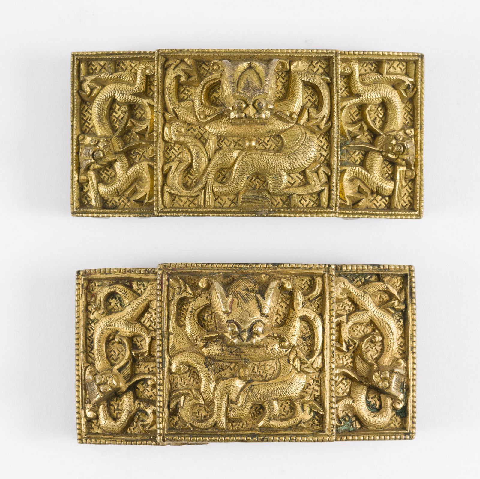 2 Bronze Belt Closures (1 of 8)