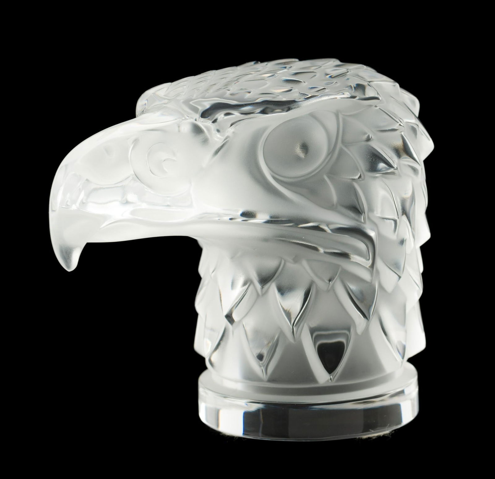 Lalique Eagle Head Paperweight (1 of 4)