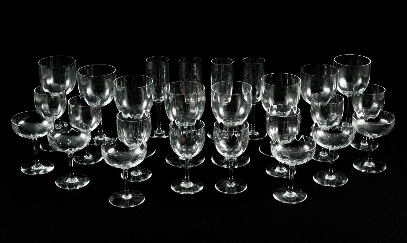 26 Baccarat Montaigne Optic Stemware (1 of 7)