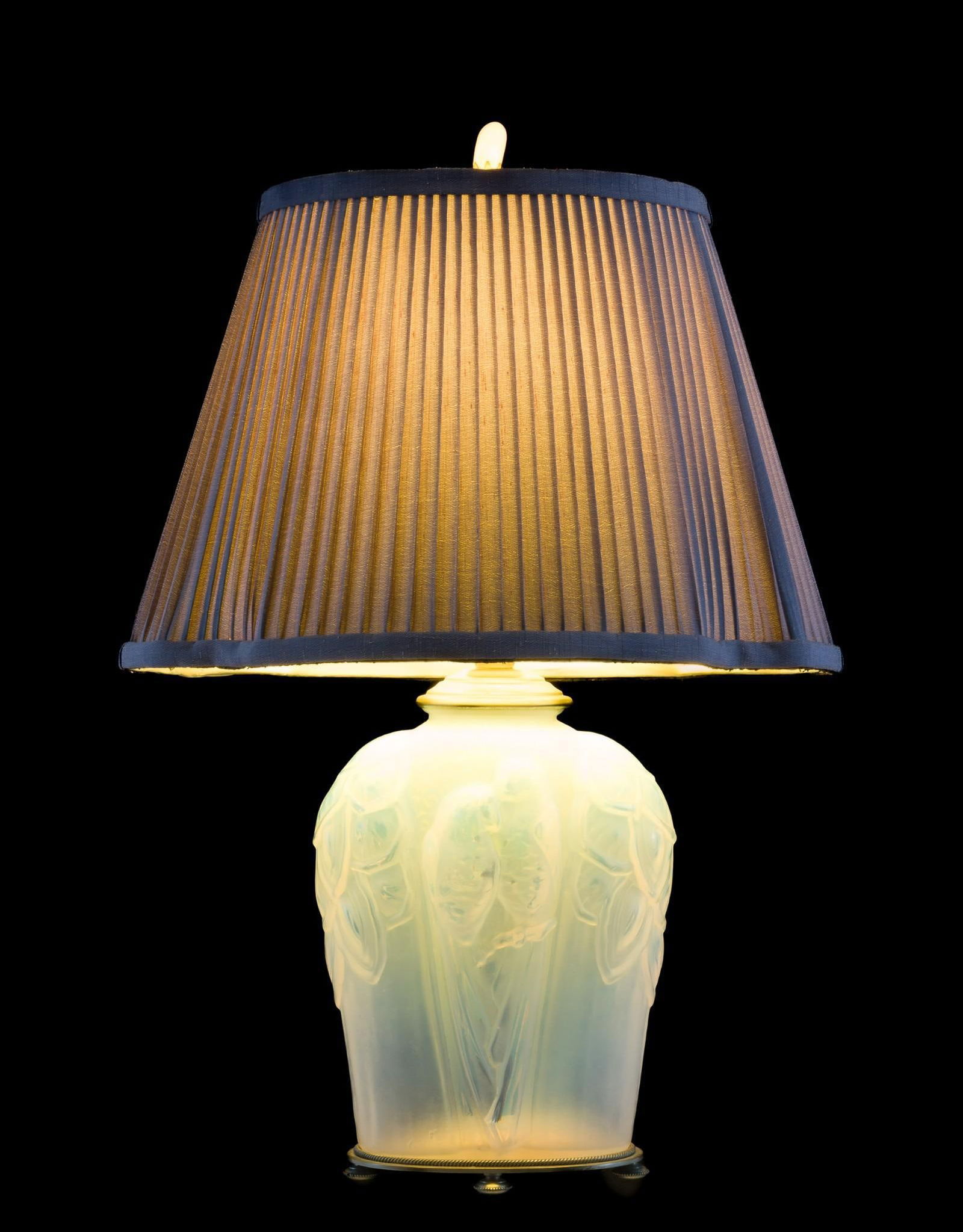 Art Deco Opaline Glass Vase Lamp (1 of 9)