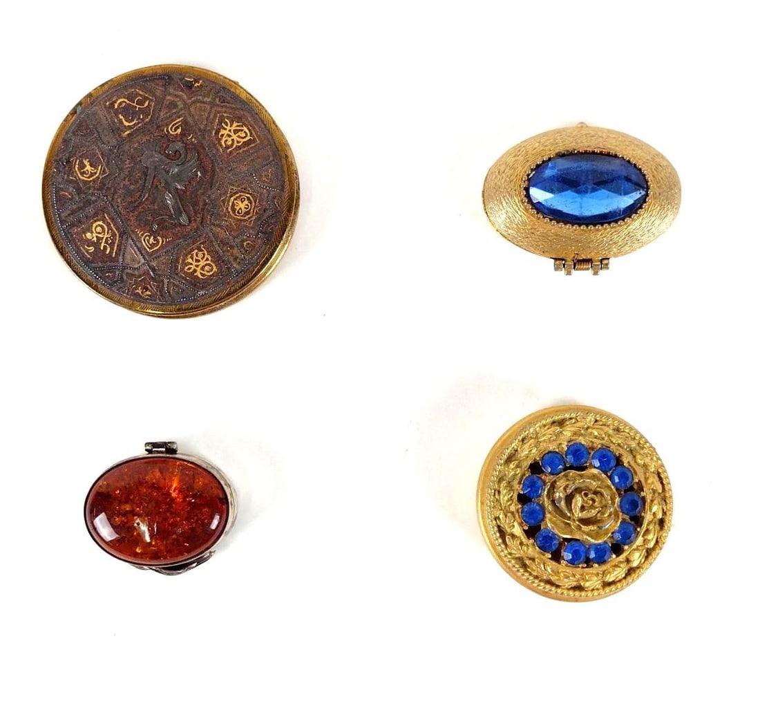 4 Trinket Boxes incl Rhinestone (1 of 10)