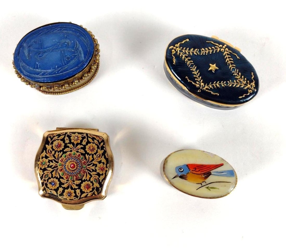 4 Trinket Boxes incl Stratton and MFA (1 of 10)