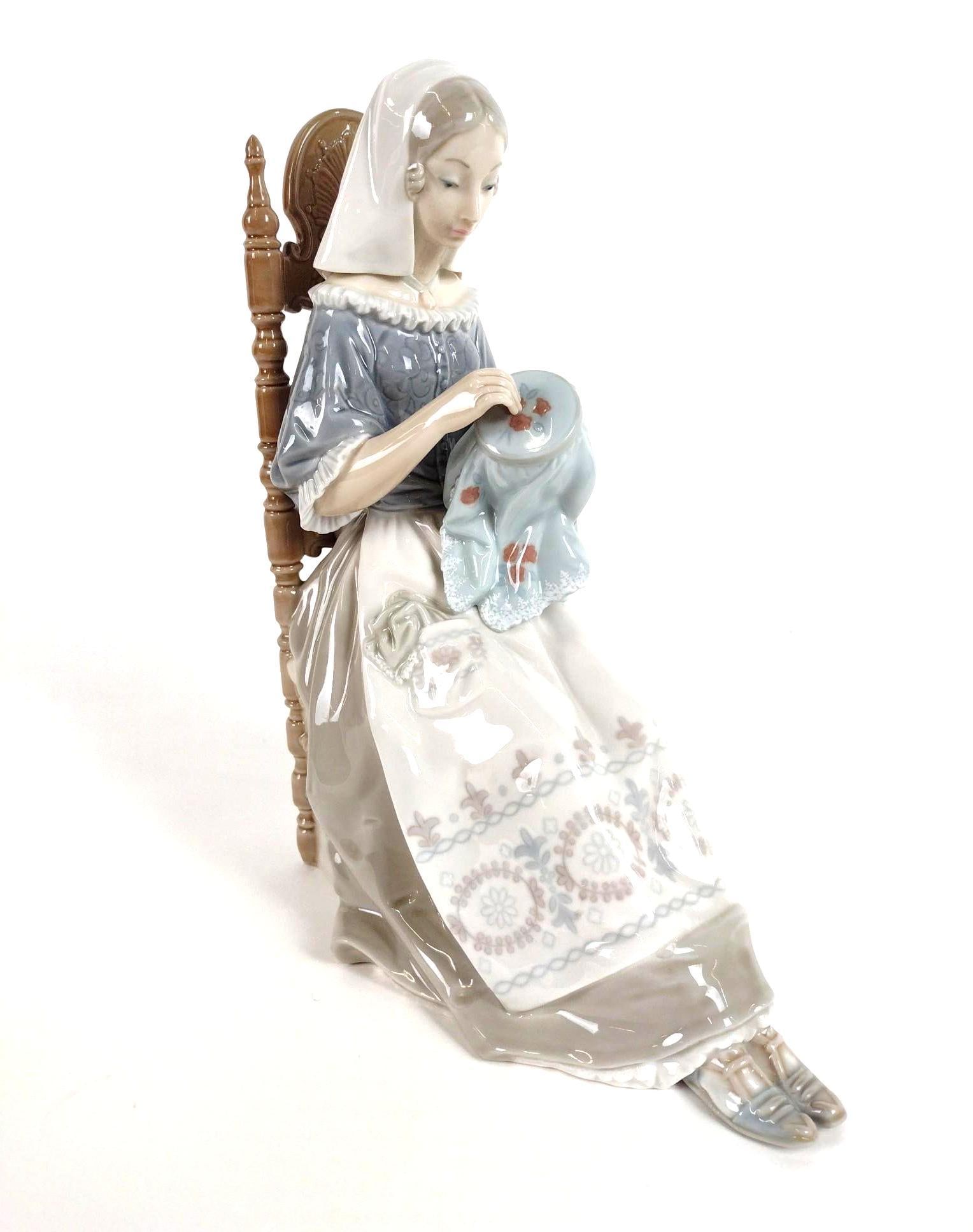 Lladro "Embroider" Figurine (1 of 6)