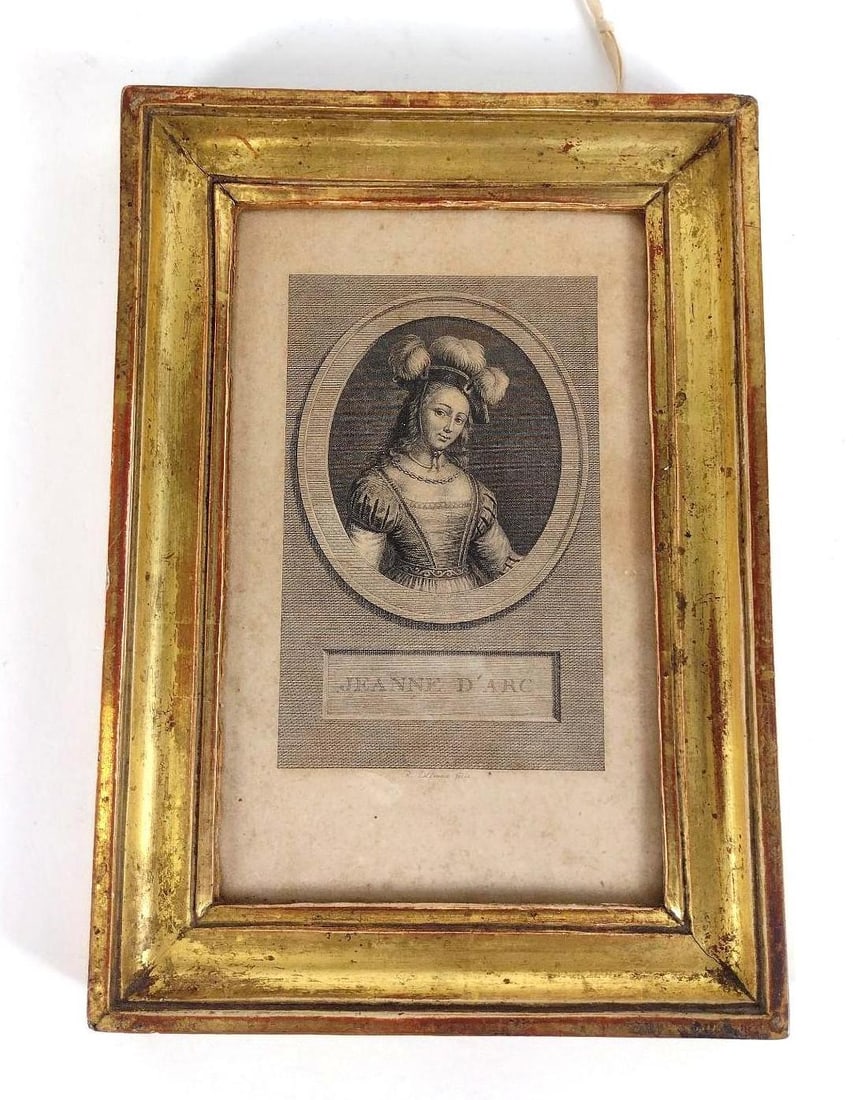 19th C.  St. Joan of Arc Print (1 of 3)