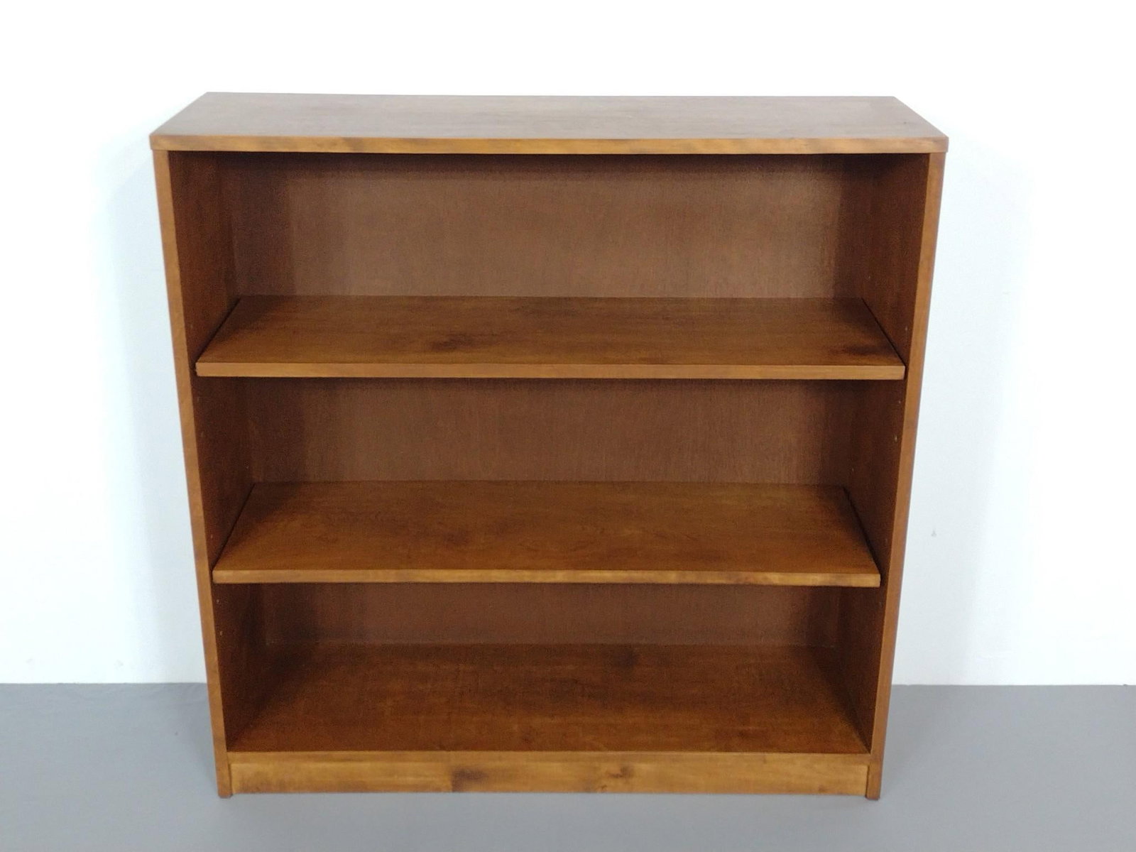 Bookcase: 38" wide X 12" deep X 38" high. MG.