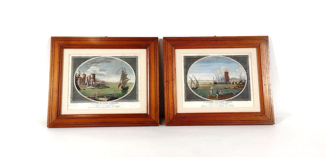 L Entree Du Port Mahon + La Vue Do Fort S Philippe Prints (1 of 7)