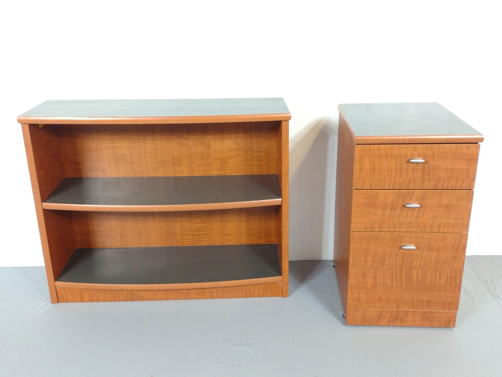 Office Max Bookcase & Three Drawer Cabinet (1 of 9)