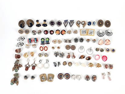 50 Prs Clip On Earrings incl Alexis Kirk: Also includes Monet, Alice Caviness, Chipita, and more. LR