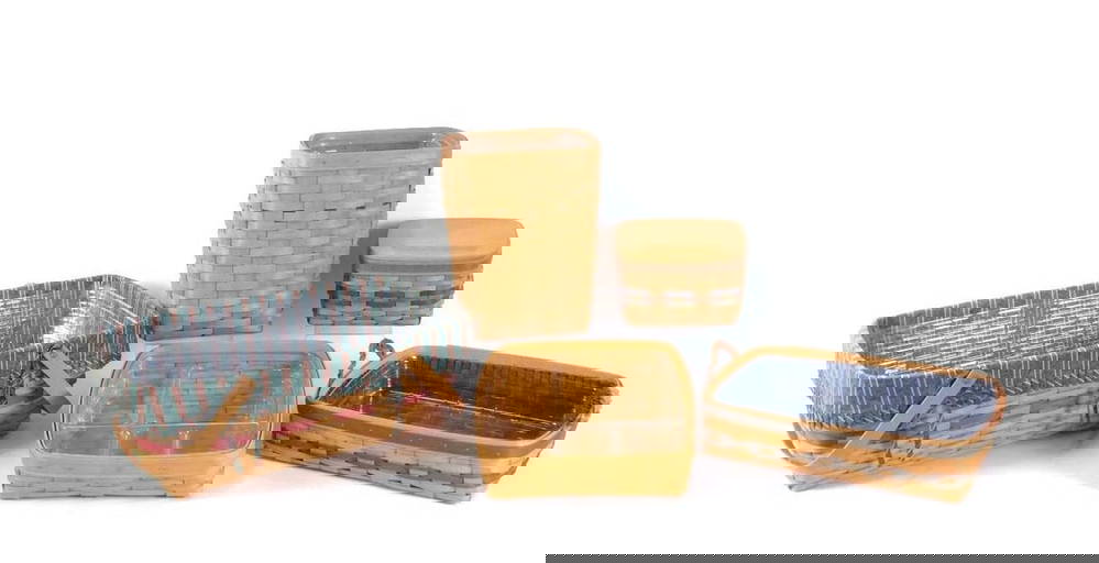 5 Longaberger Baskets Incl Recipe Cards