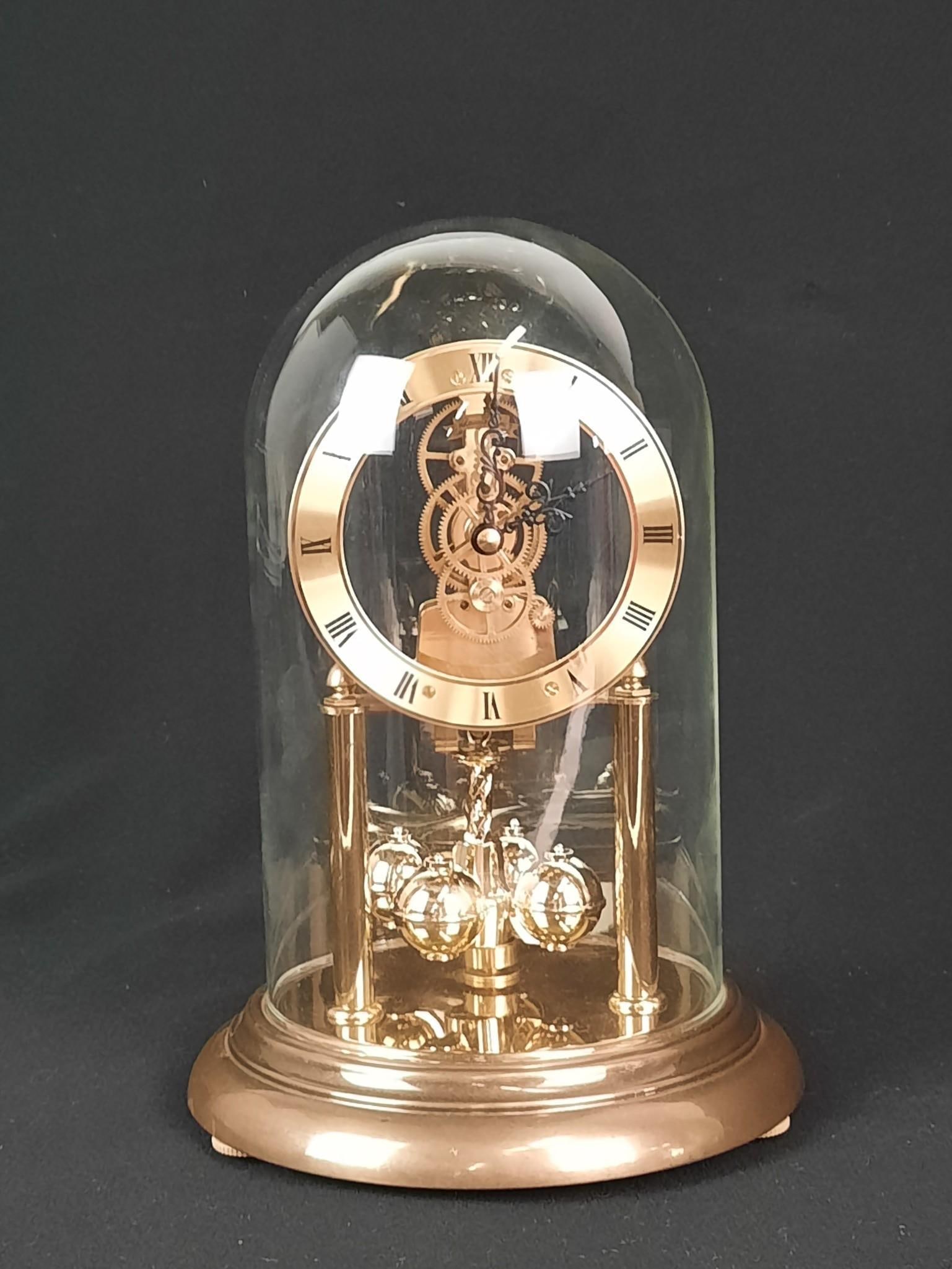 Western Germany Anniversary Clock: Working. 6-1/2" diameter x 9-1/2" high.