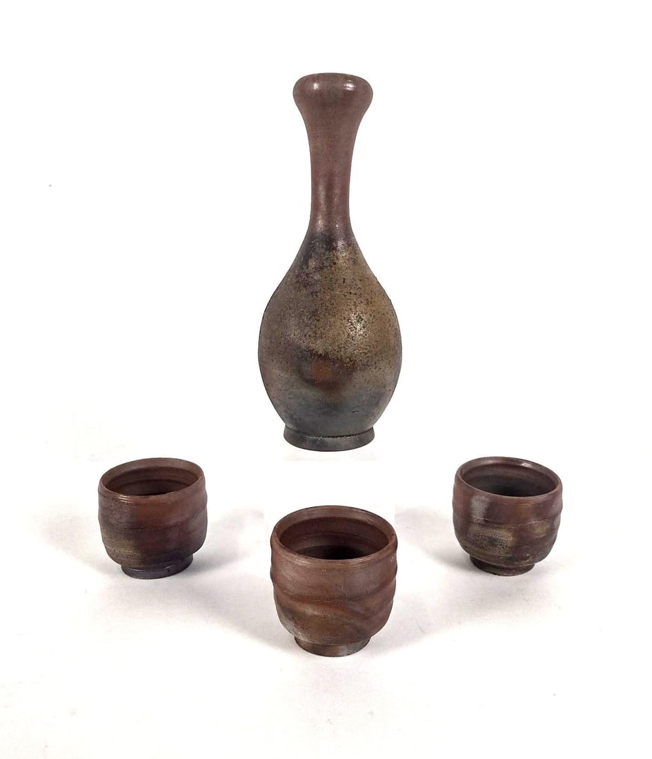 4 Pcs Asian Studio Pottery (1 of 3)