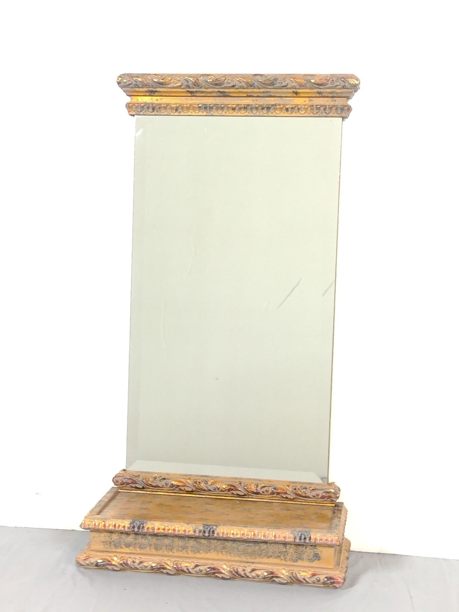 Wall Mirror with Shelf Drawer (1 of 3)