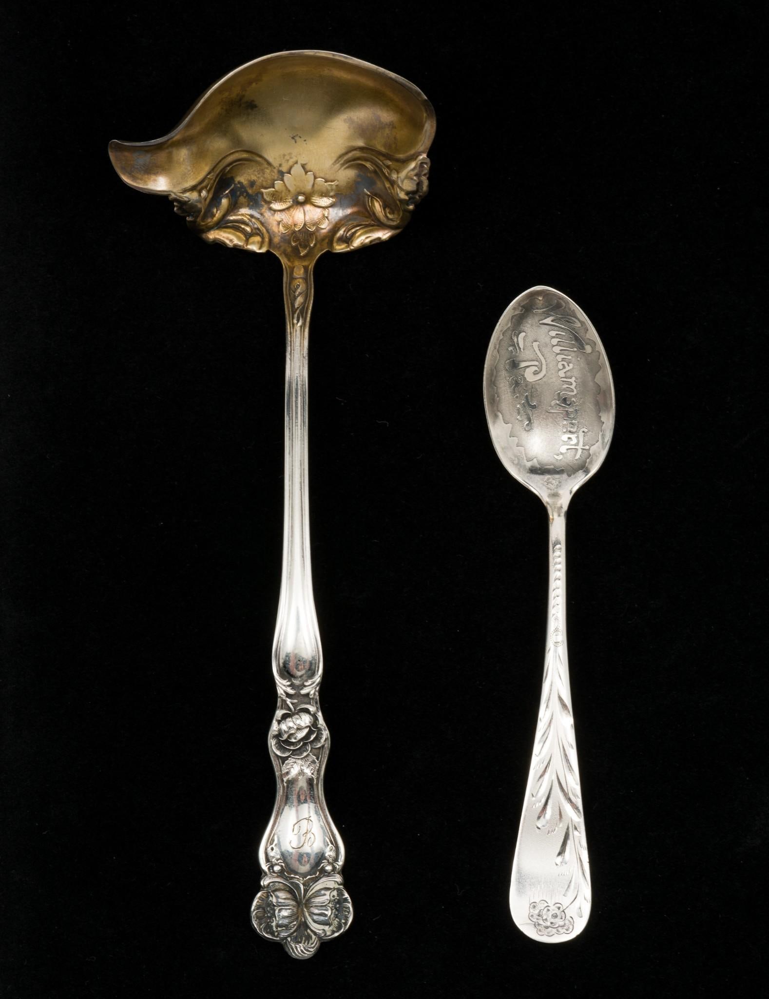 2 Antique Sterling Spoons Incl. Williamsport PA Souvenir & Baker-Manchester (1 of 7)