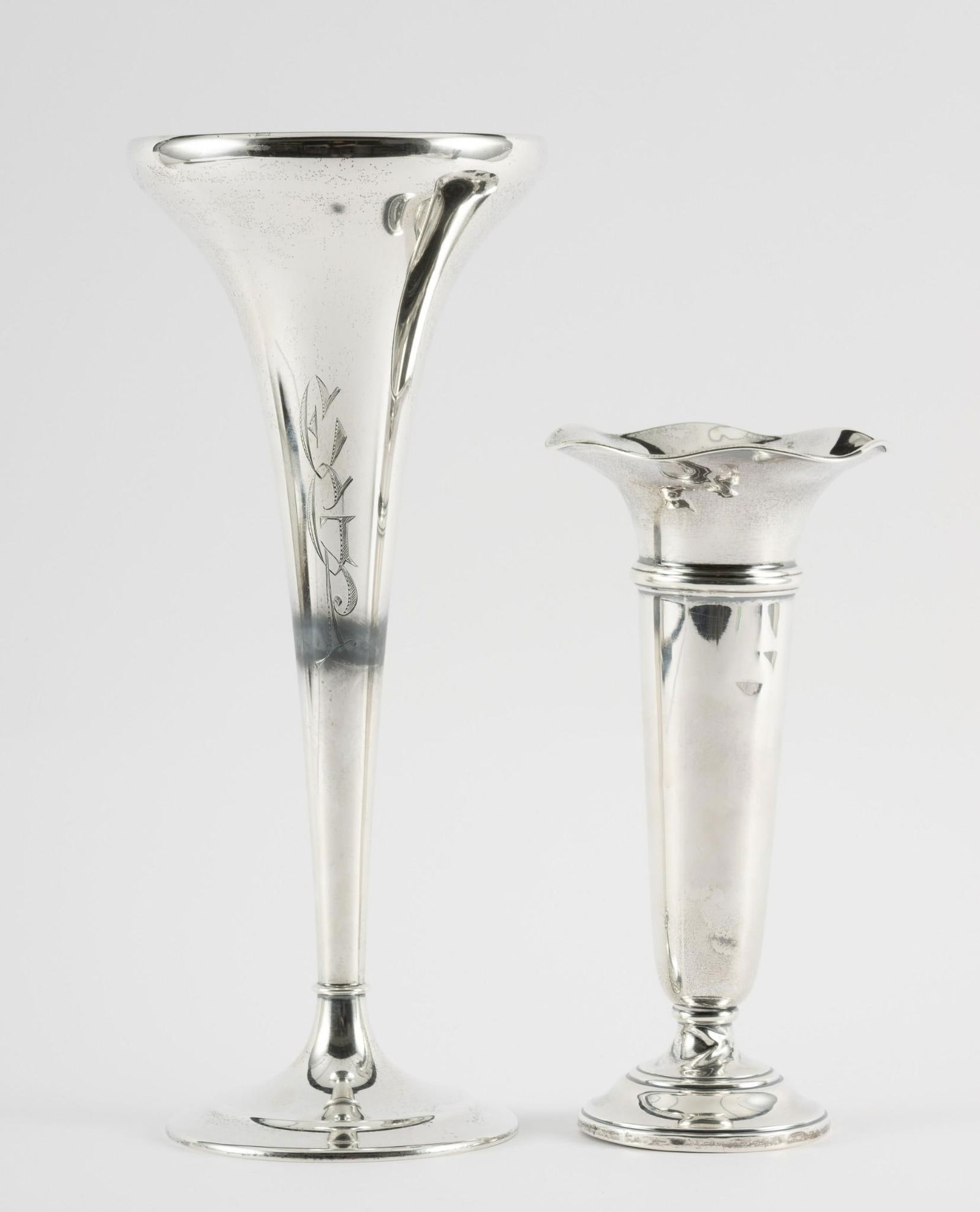 2 Weighted Sterling Vases (1 of 9)