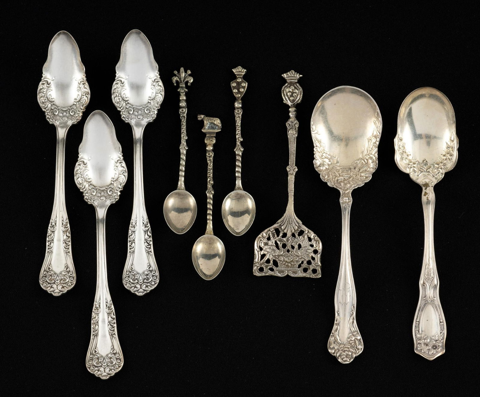 9 Assorted Antique Spoons (1 of 9)
