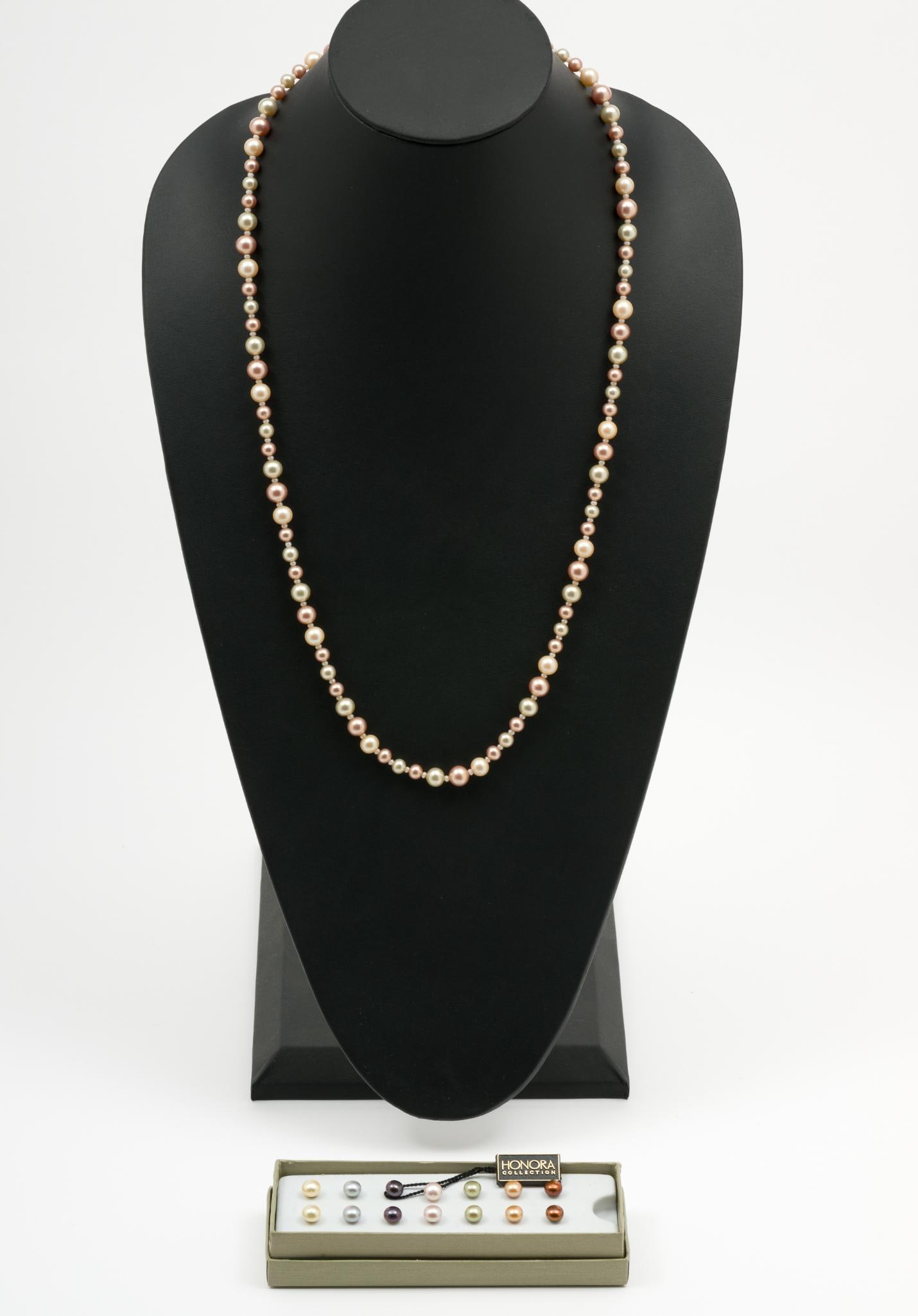 Miriam Haskell Pearl Necklace and Honora Collection Pearl Earrings (1 of 6)
