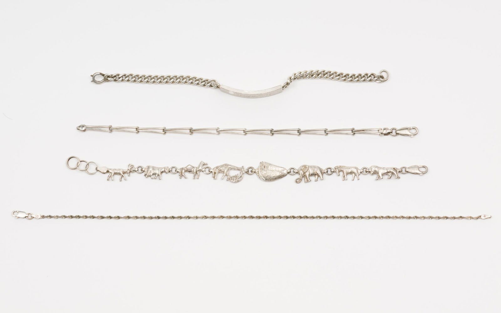 4 Sterling Bracelets Incl. Noah's Ark (1 of 4)