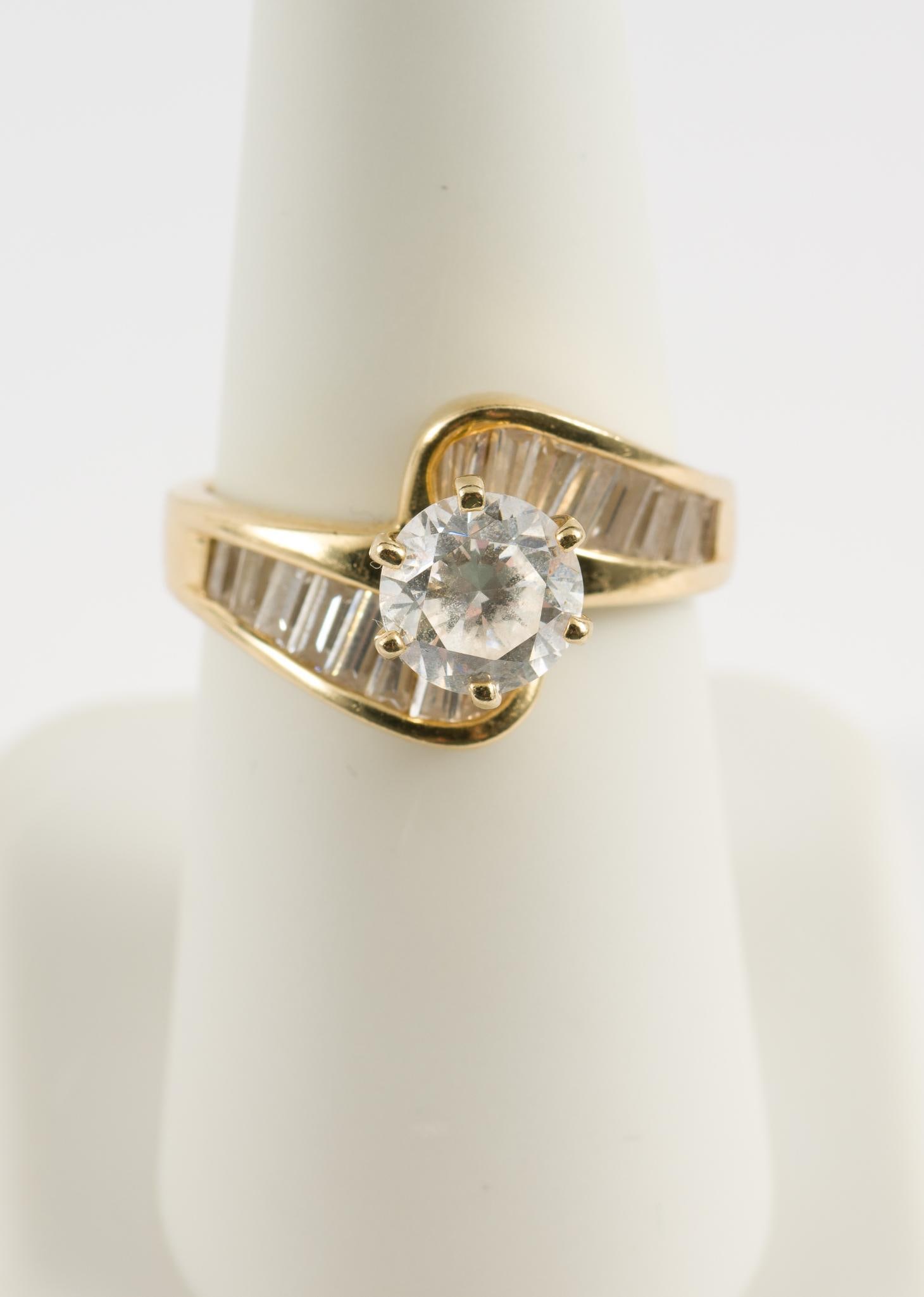 14k Gold & CZ Ring (1 of 3)