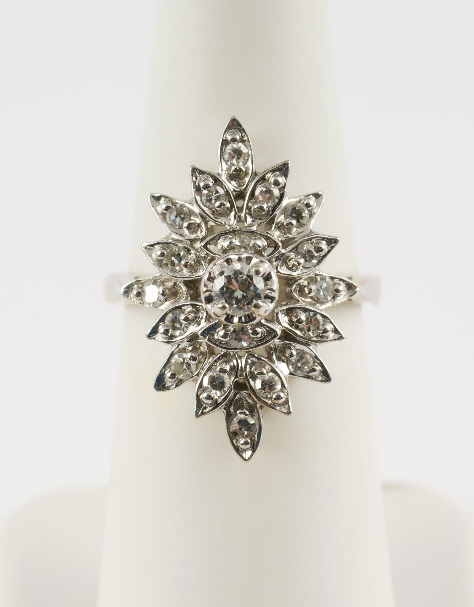 14K White Gold & .51 CTW Diamond Cocktail Ring (1 of 3)