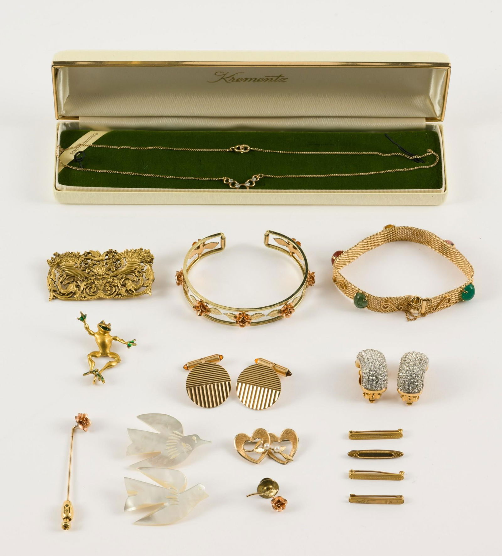 18 Pcs Krementz Gold Filled Jewlery (1 of 6)