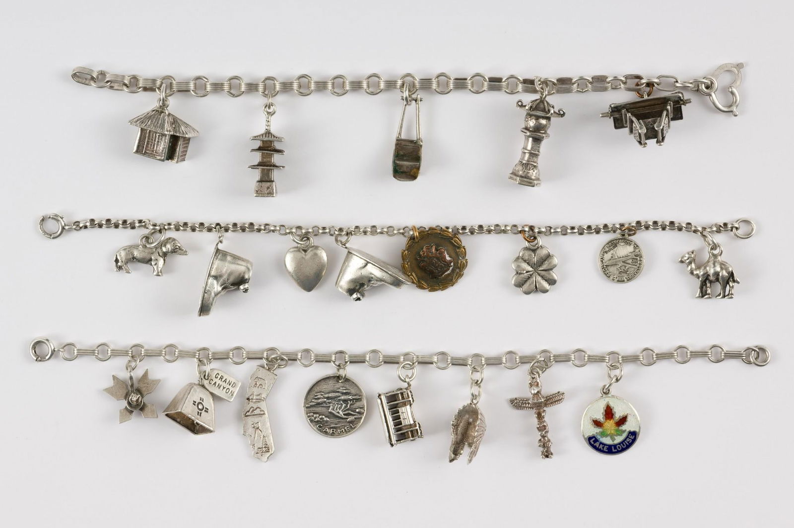 3 Sterling Charm Bracelets (1 of 4)