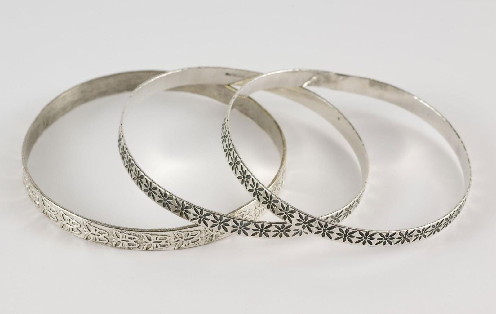 3 Sterling Bangles (1 of 4)