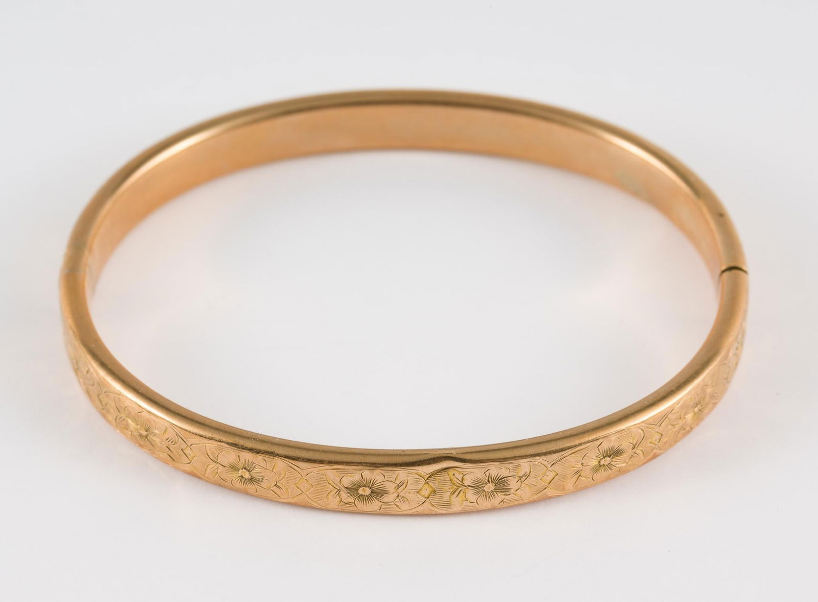 Antique 14K Gold Bangle (1 of 3)