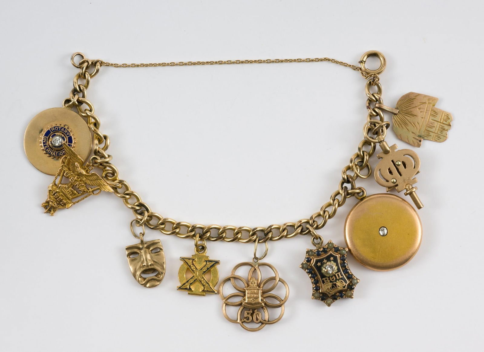 Charm Bracelet w/ Gold & Gold Filled Charms (1 of 4)