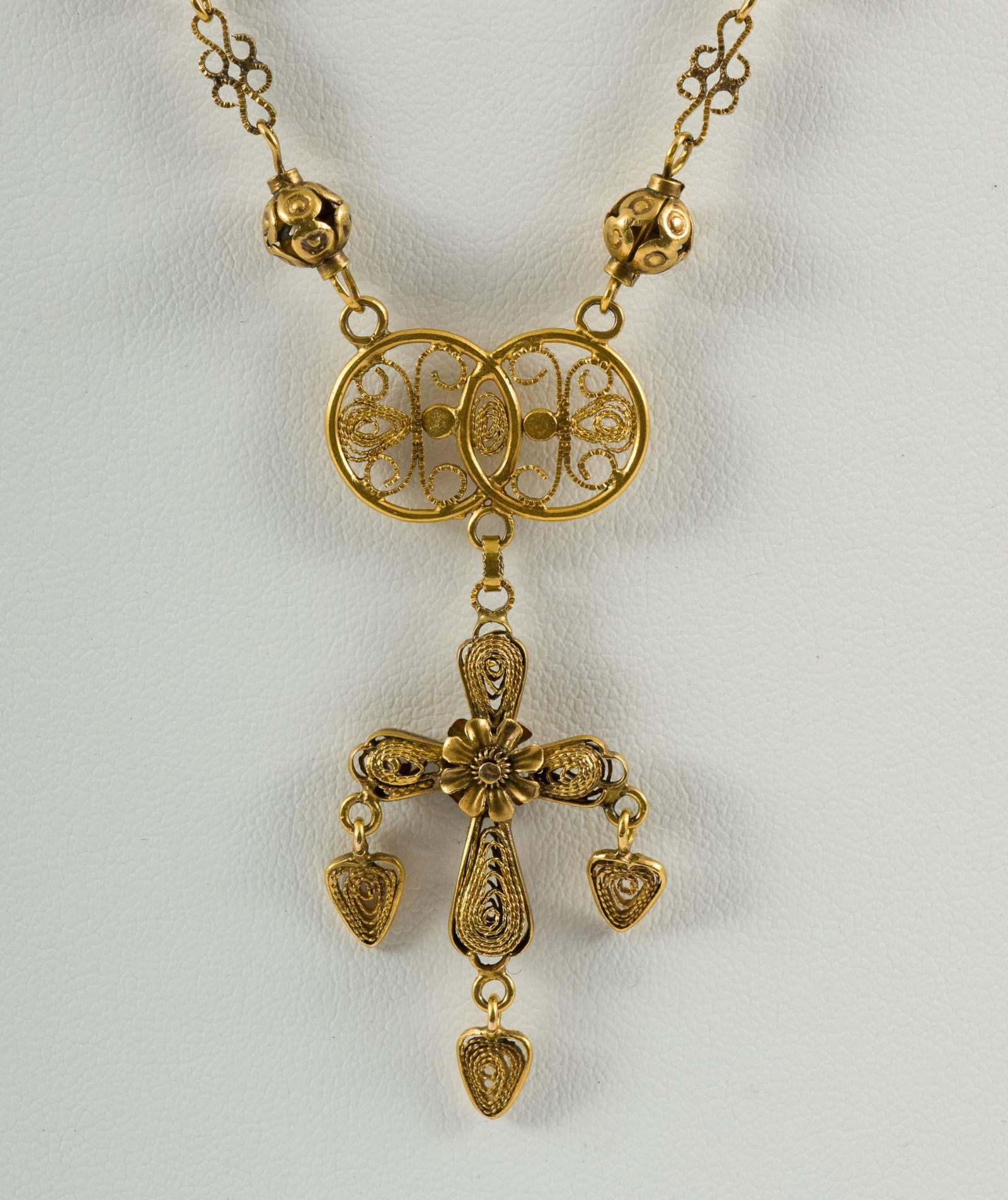 14K Gold Cross Necklace (1 of 3)