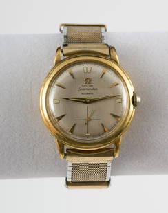 Omega Seamaster Bumper Automatic 1950's Gold filled: Omega Bumper Automatic, Gold filled, 1950's, 36 mm diameter, dial re-done at some point, some show-through from wear to the gold outer surface.