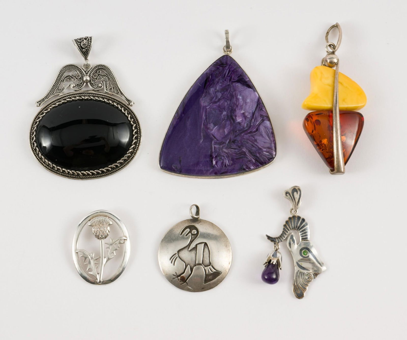 6 Sterling Pendants (1 of 5)