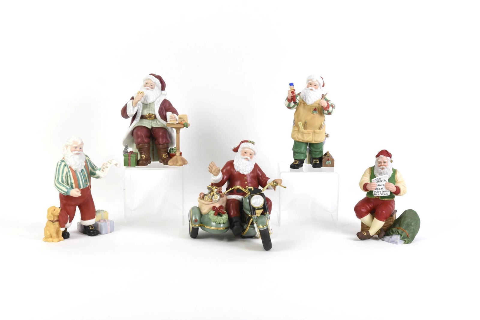 5 Lenox Santa Figurines (1 of 5)