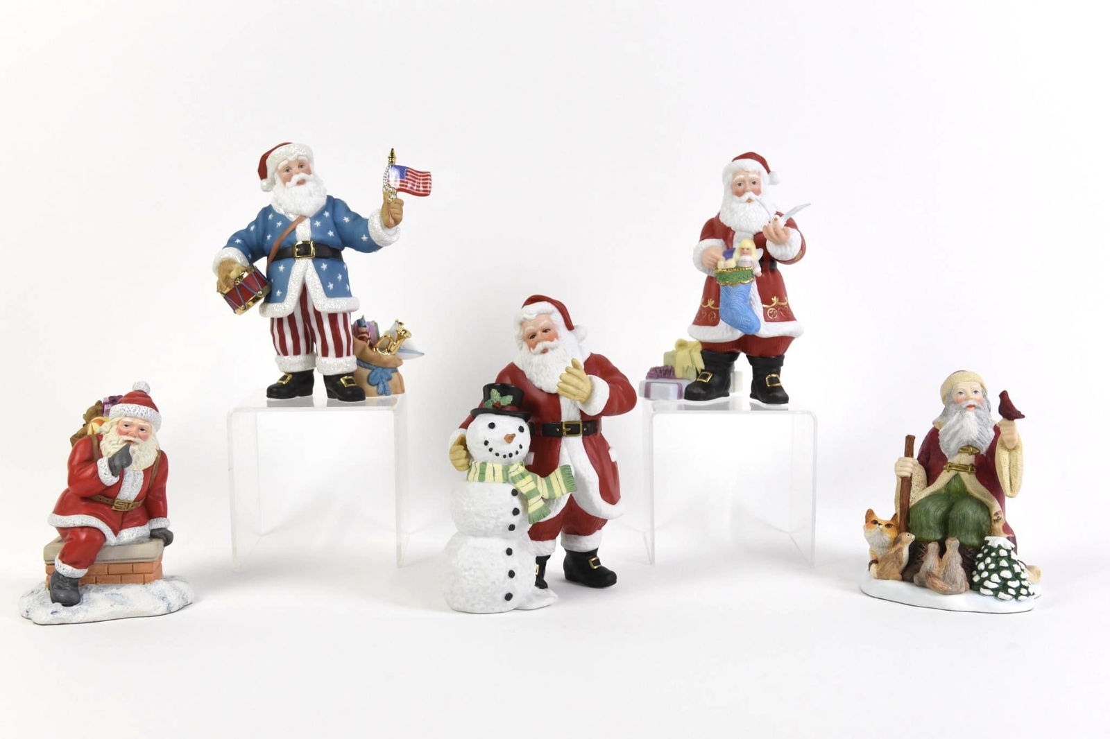 5 Lenox Santa Figurines (1 of 4)