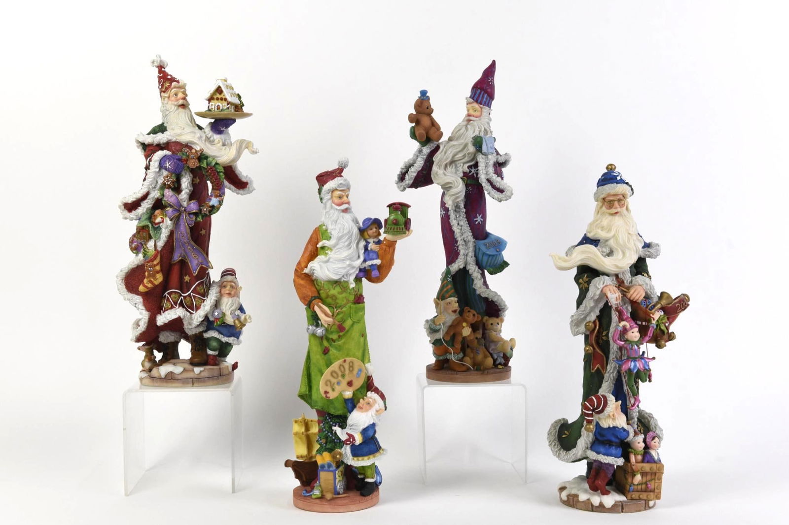 4 Lenox Santa Figurines (1 of 16)