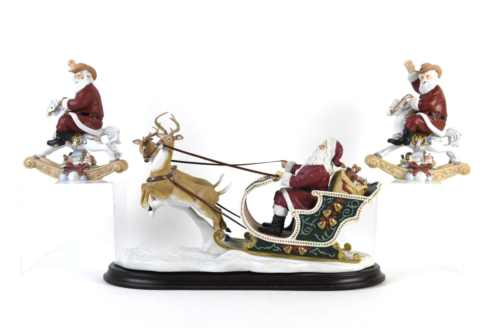 3 Lenox Santa Figurines (1 of 5)