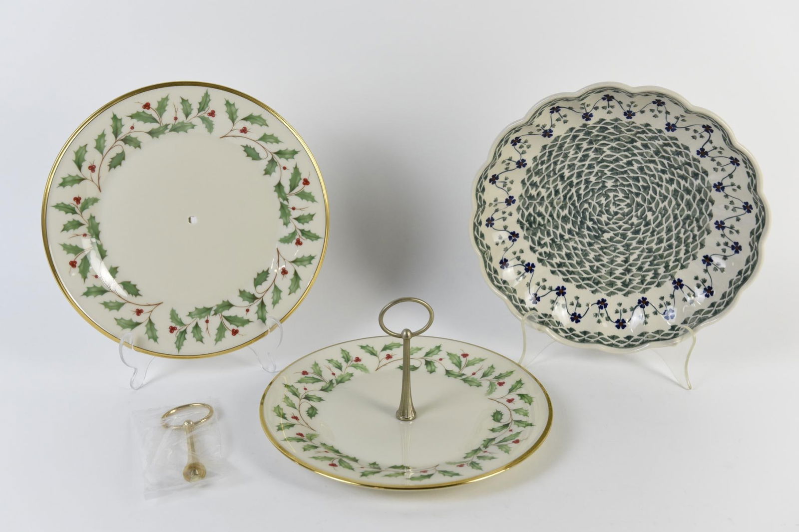 2 Lenox Trays and Polish Pottery Dish (1 of 6)