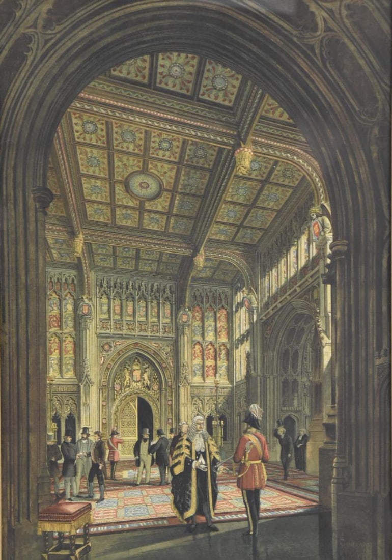 Robert Dudley "The Peers Lobby" Print (1 of 5)