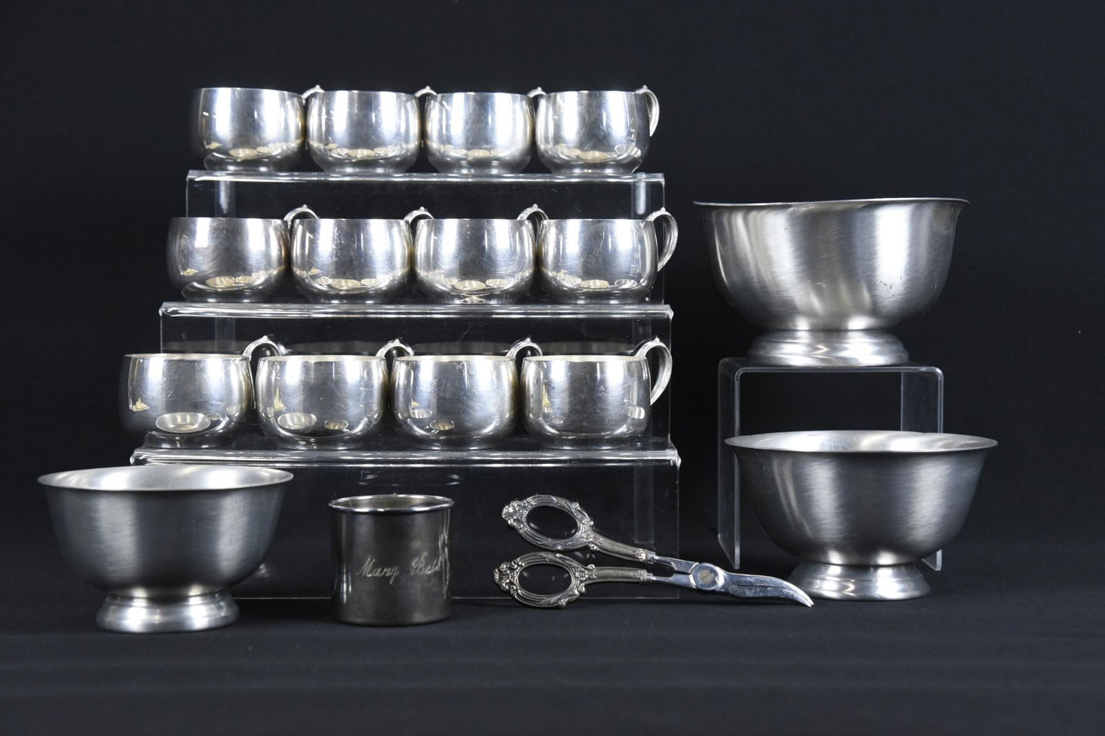18 Pcs of Silverplate and Pewter (1 of 7)