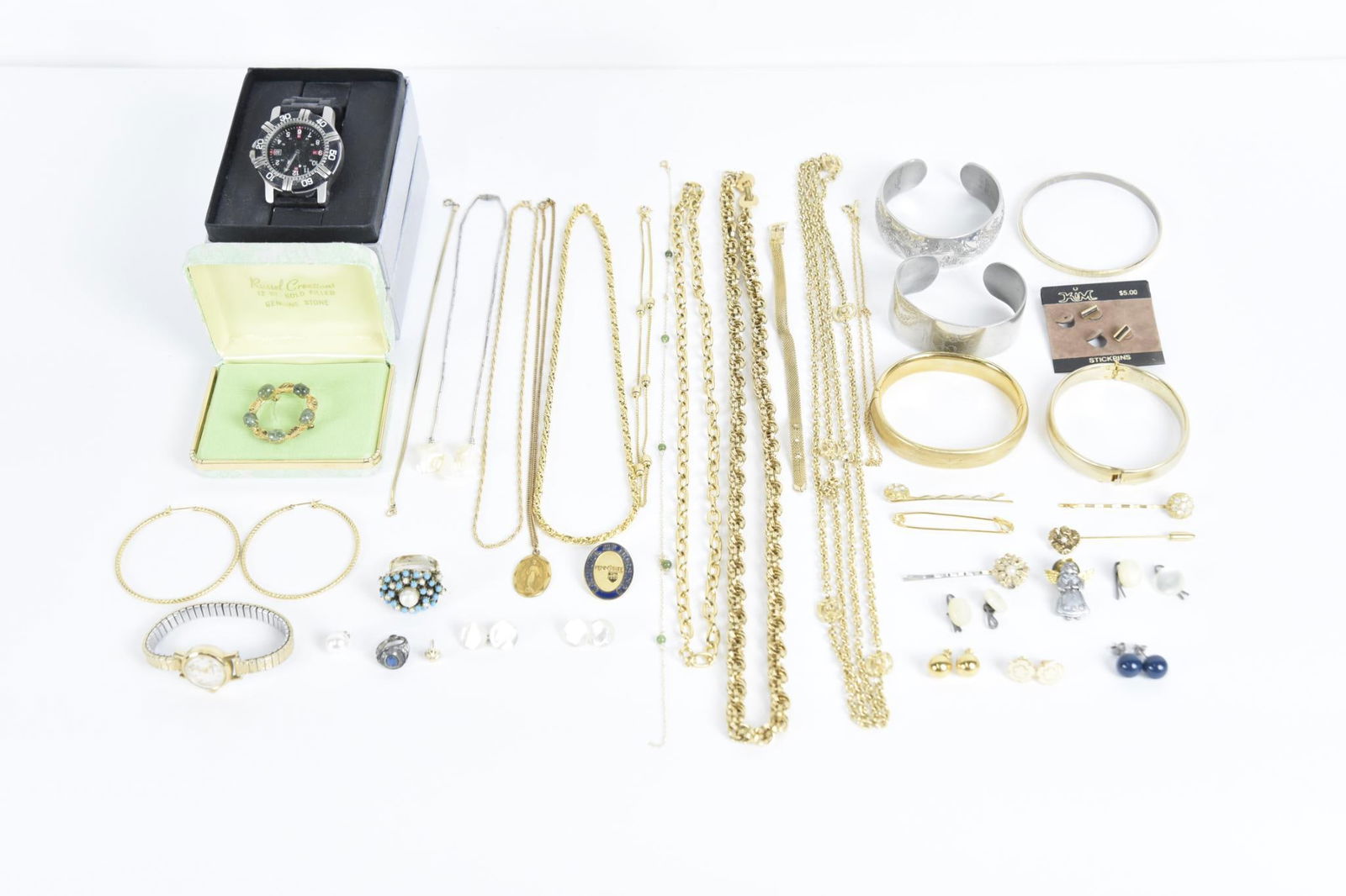 Grouping 14k, Gold-filled, and Costume Jewelry (1 of 7)