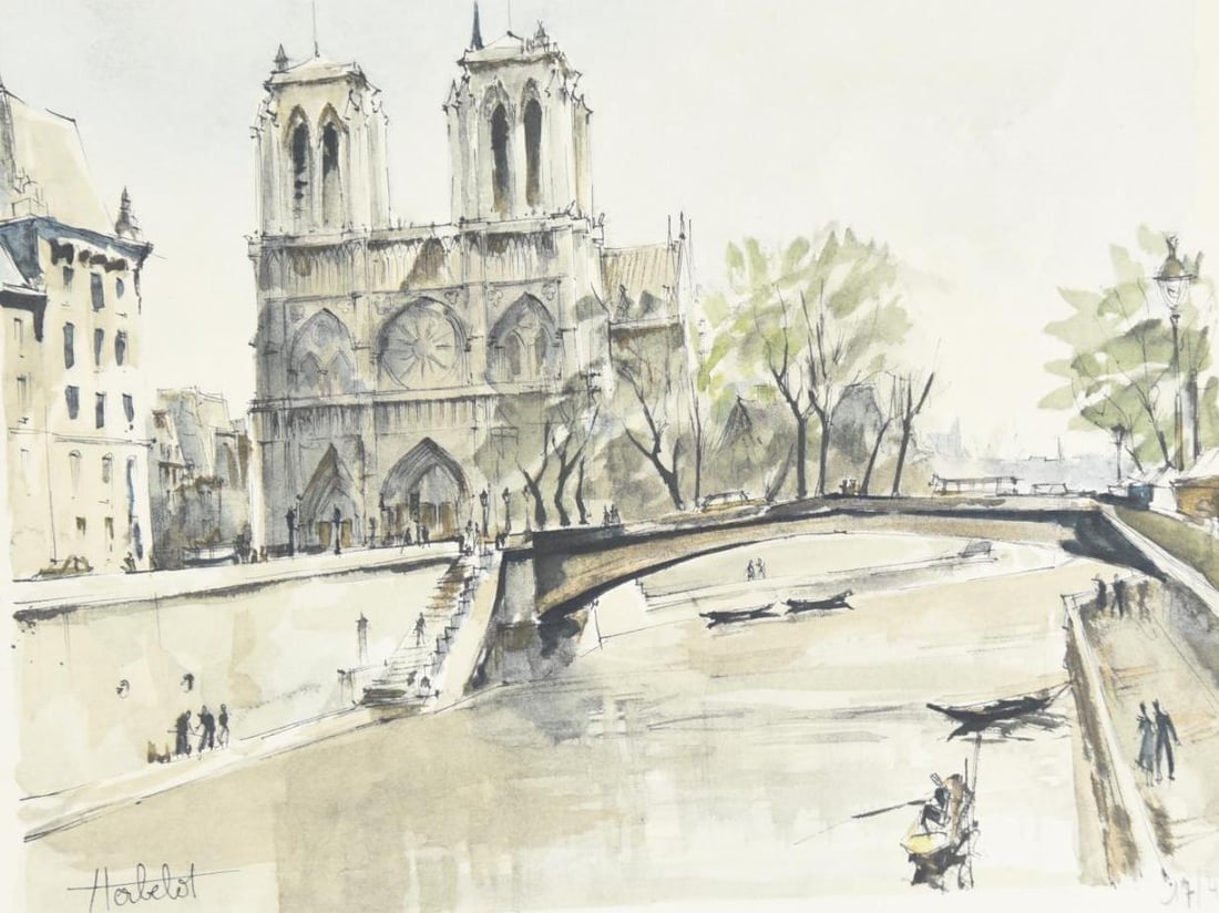 Horbelot Ltd Ed Print of Notre Dame Cathedral (1 of 5)