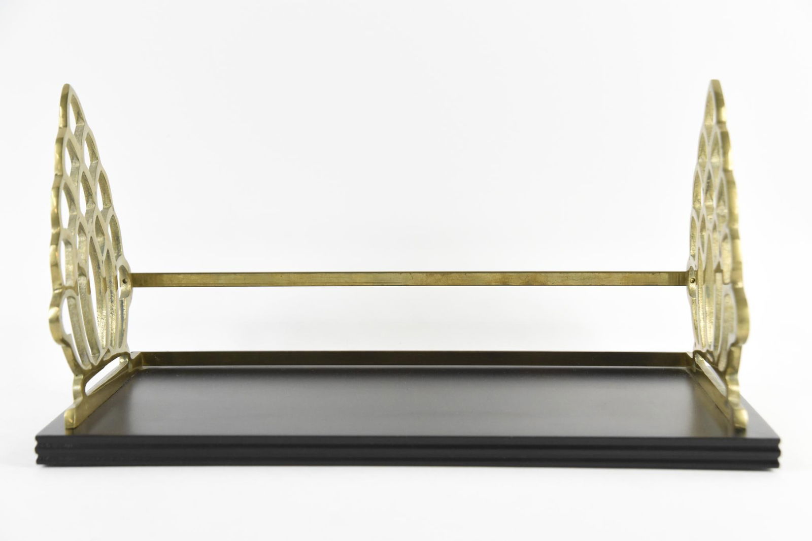 Wood and Brass Book Holder (1 of 4)