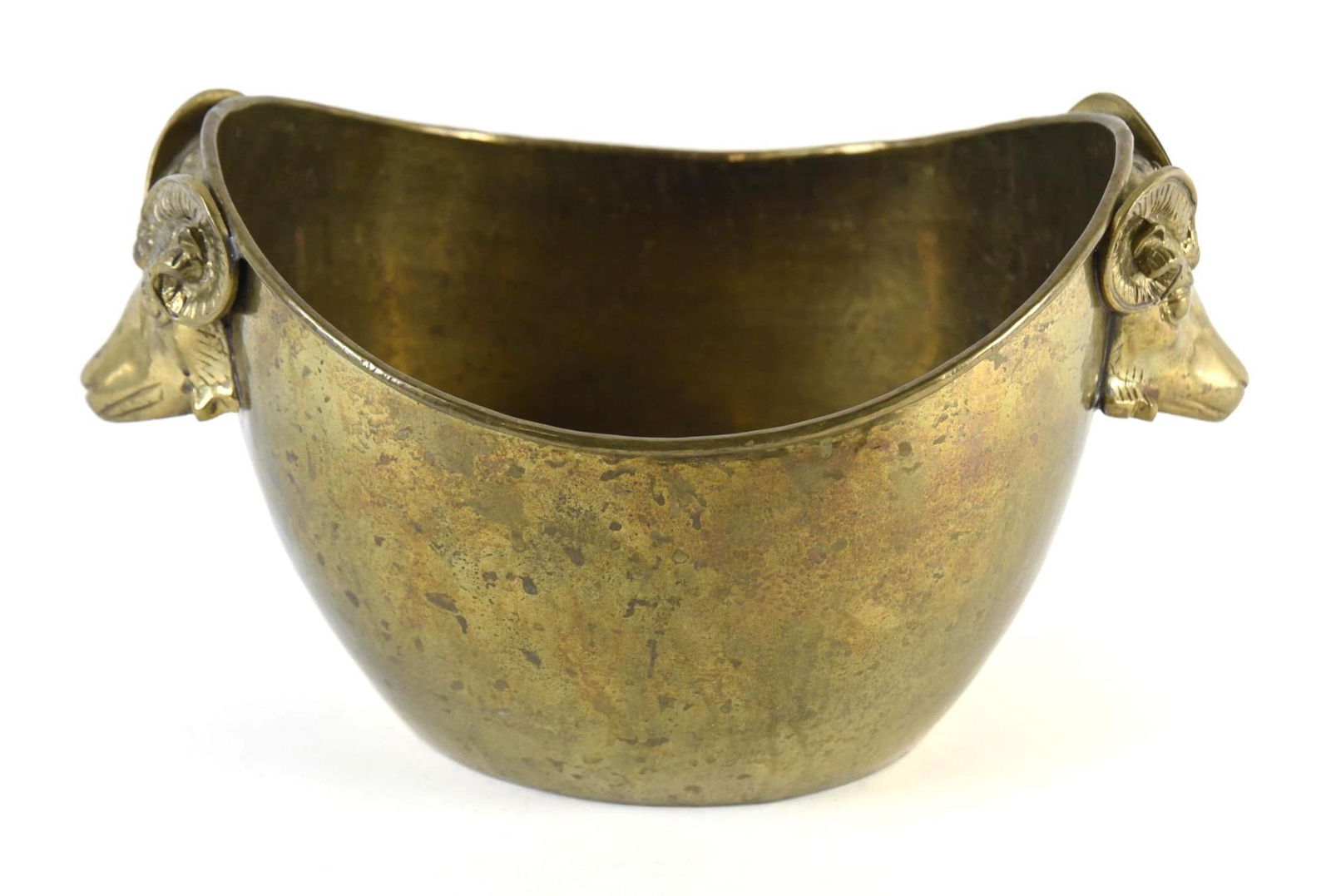 Brass Basin with Ram Handles (1 of 3)