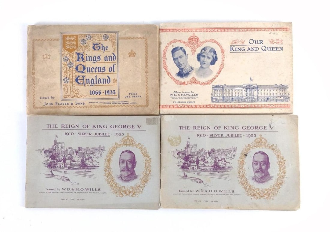 4 Cigarette Cards incl King George V (1 of 18)