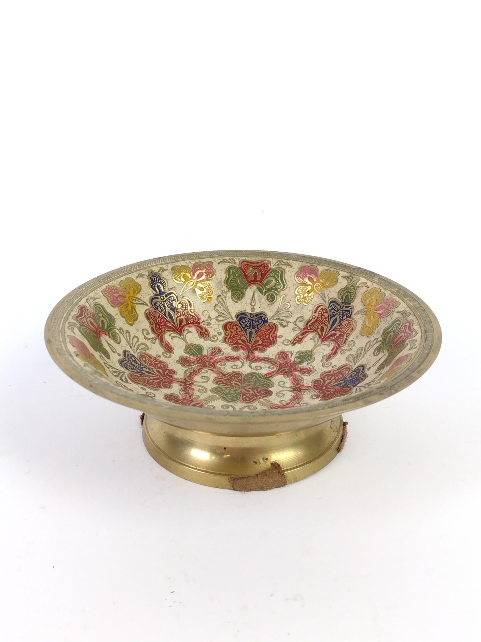 Ivory Palace India Bowl: 5-3/4" diameter X 2" high. Marked on bottom. MG.