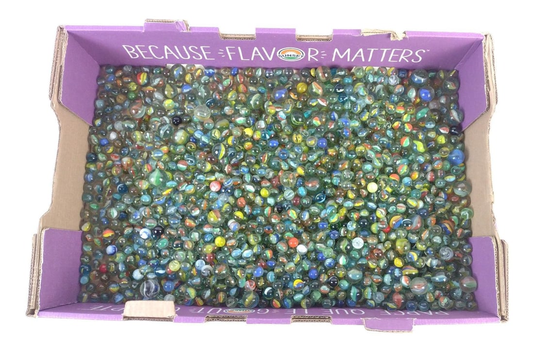 Large Grouping of Cats Eye Marbles (1 of 3)