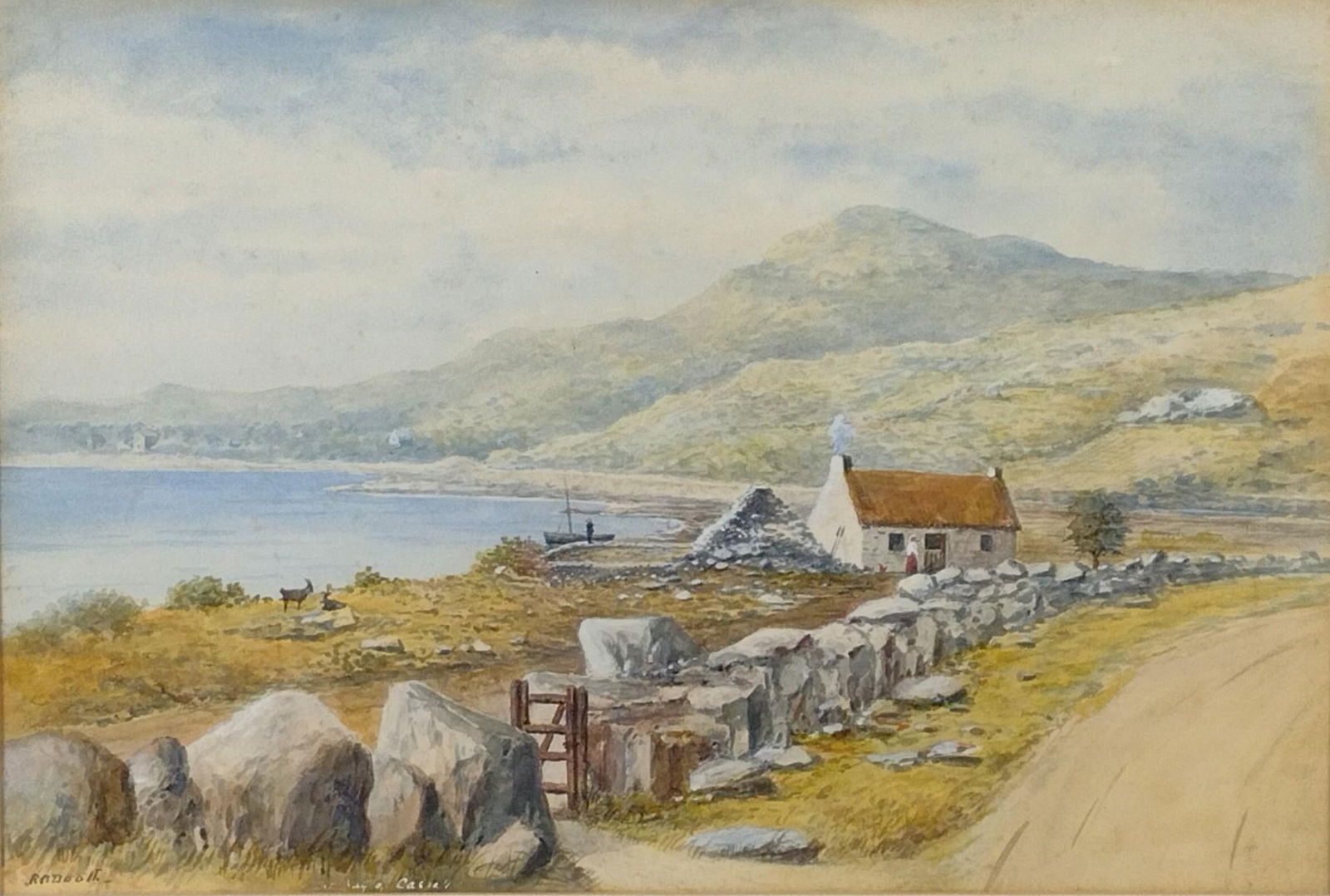 R. B. Booth Landscape Watercolor (1 of 5)