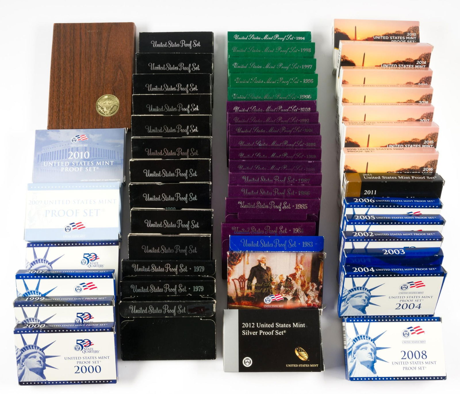 51 Proof Sets and One 1974-S Eisenhower Proof (1 of 8)